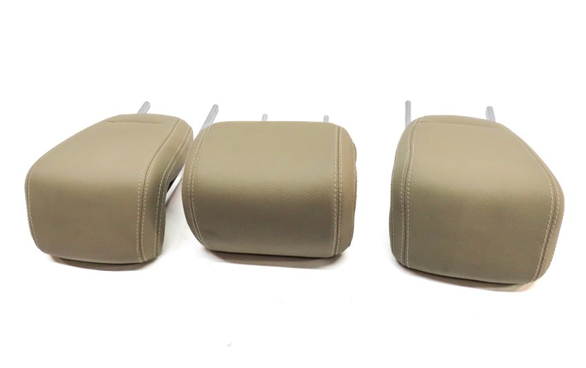 Thumbnail 4: 12-15 MERCEDES ML-CLASS (W166) REAR LEFT CENTER RIGHT SEAT HEADREST SET (BEIGE)