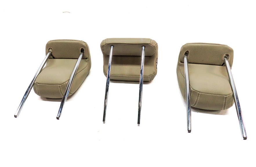 Thumbnail 6: 12-15 MERCEDES ML-CLASS (W166) REAR LEFT CENTER RIGHT SEAT HEADREST SET (BEIGE)