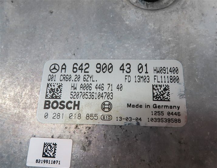 Thumbnail 5: 12-14 E GL ML S R (W212 W166 X166 W221 W251) 3.0L DIESEL ENGINE CONTROL MODULE