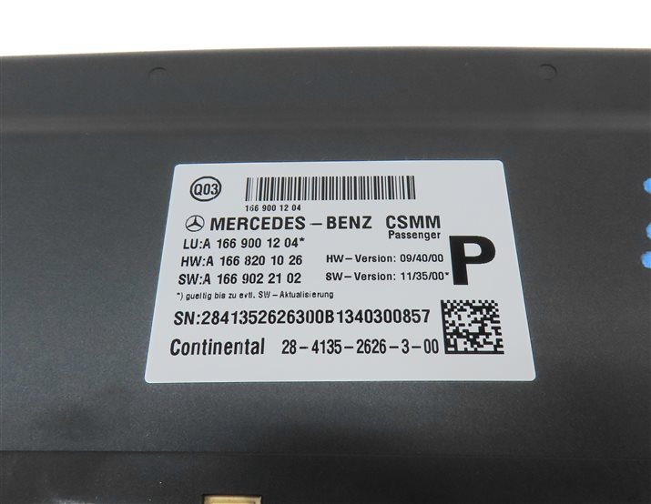 Thumbnail 5: 2013 MERCEDES ML350 (W166) FRONT RIGHT PASSENGER SEAT CONTROL MODULE