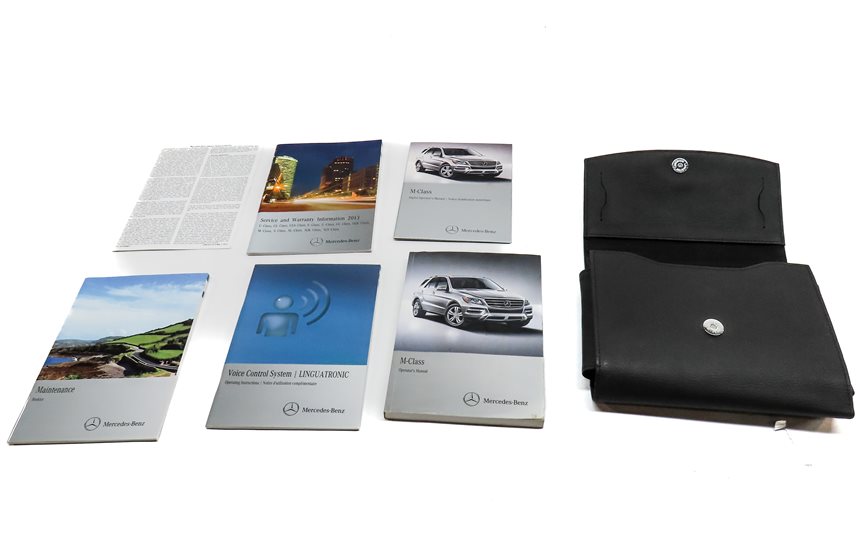 Thumbnail 2: 2013 MERCEDES ML350 (W166) 3.0L DIESEL (642.826) ENGINE OWNERS MANUAL SET w/CASE