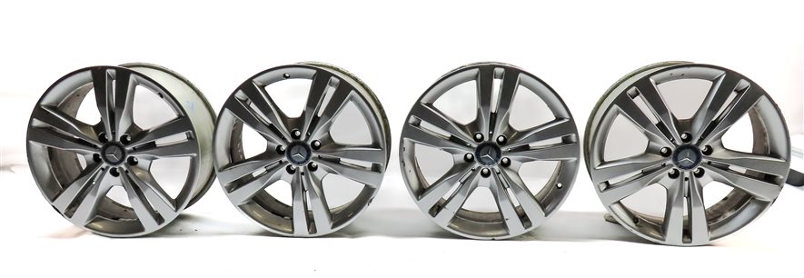 2012-2014 MERCEDES ML350 (W166) 19x8 5 DOUBLE SPOKE ALUMINUM WHEEL RIM SET-4