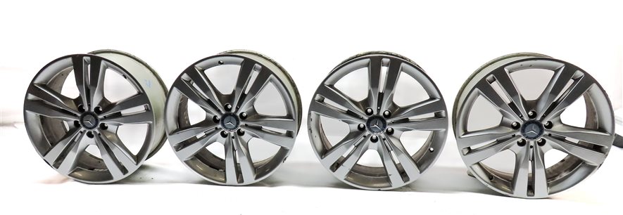 Thumbnail 2: 2012-2014 MERCEDES ML350 (W166) 19x8 5 DOUBLE SPOKE ALUMINUM WHEEL RIM SET-4