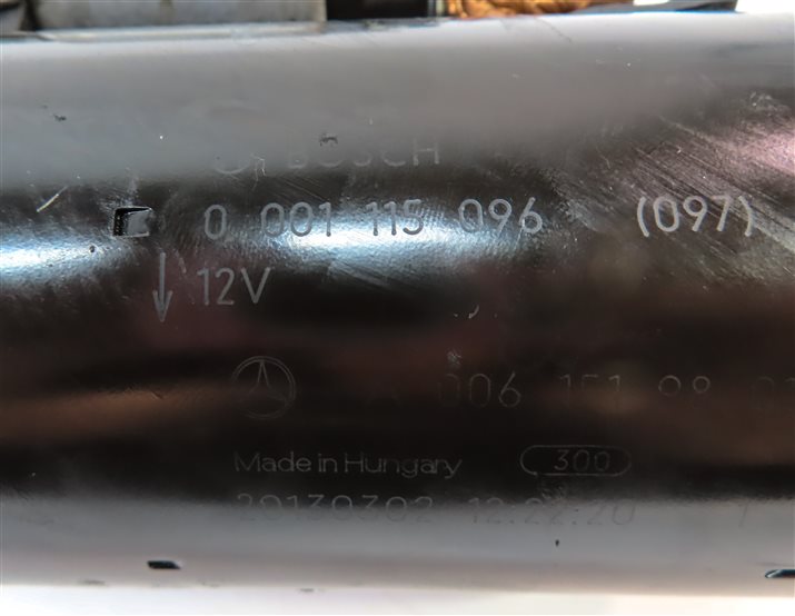 Thumbnail 7: 2007-2016 MERCEDES GL320 GL350 ML320 ML350 R320 R350 3.0L DIESEL STARTER MOTOR
