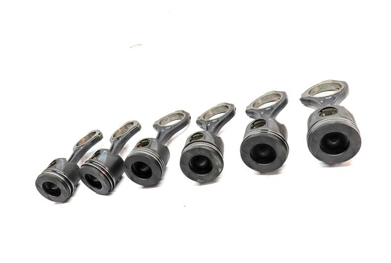 Thumbnail 2: 12-17 MERCEDES GL350 GLS350D ML350 S350 (W166 X166 W221) 3.0L DIESEL PISTON SET6