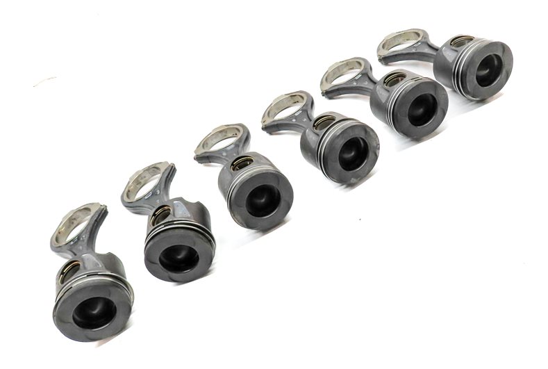Thumbnail 3: 12-17 MERCEDES GL350 GLS350D ML350 S350 (W166 X166 W221) 3.0L DIESEL PISTON SET6