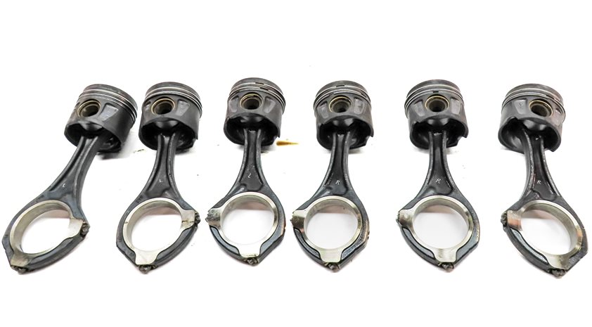 Thumbnail 4: 12-17 MERCEDES GL350 GLS350D ML350 S350 (W166 X166 W221) 3.0L DIESEL PISTON SET6