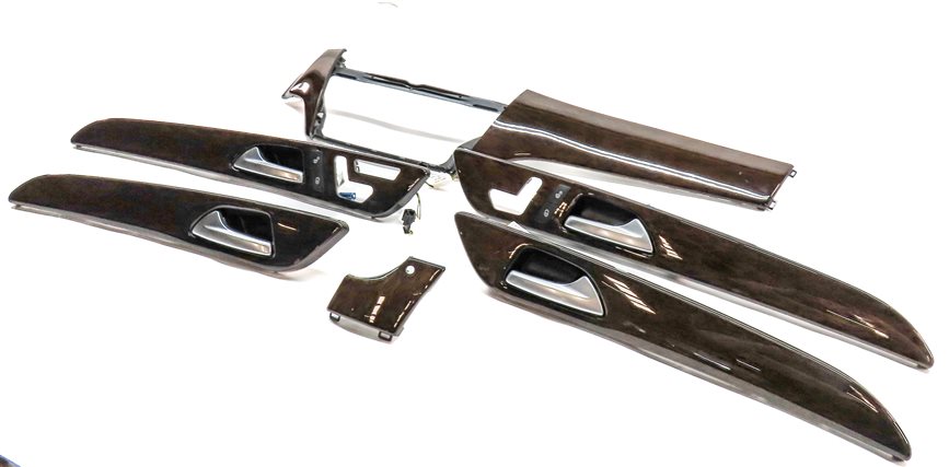 2013 MERCEDES ML350 (W166) INTERIOR DASH FRONT/REAR DOOR TRIM SET/6 (EUCALYPTUS)