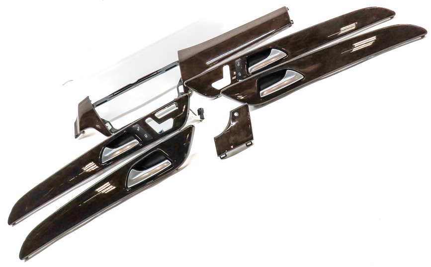 Thumbnail 3: 2013 MERCEDES ML350 (W166) INTERIOR DASH FRONT/REAR DOOR TRIM SET/6 (EUCALYPTUS)