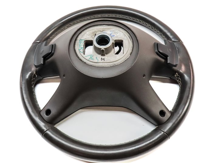 Thumbnail 5: 12-16 ML GL W166 X166 4 SPOKE LEATHER STEERING WHEEL w/SWITCHES PADDLES (Brown)