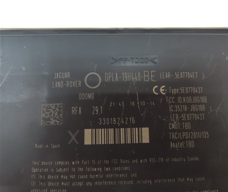 Thumbnail 23: 2014-2015 RANGE ROVER EVOQUE (L538) 2.0L TURBO ENGINE IMMOBILIZER MODULE KEY SET