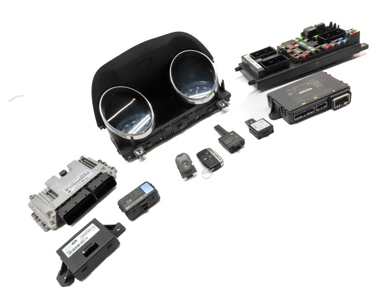 Thumbnail 4: 2014-2015 RANGE ROVER EVOQUE (L538) 2.0L TURBO ENGINE IMMOBILIZER MODULE KEY SET