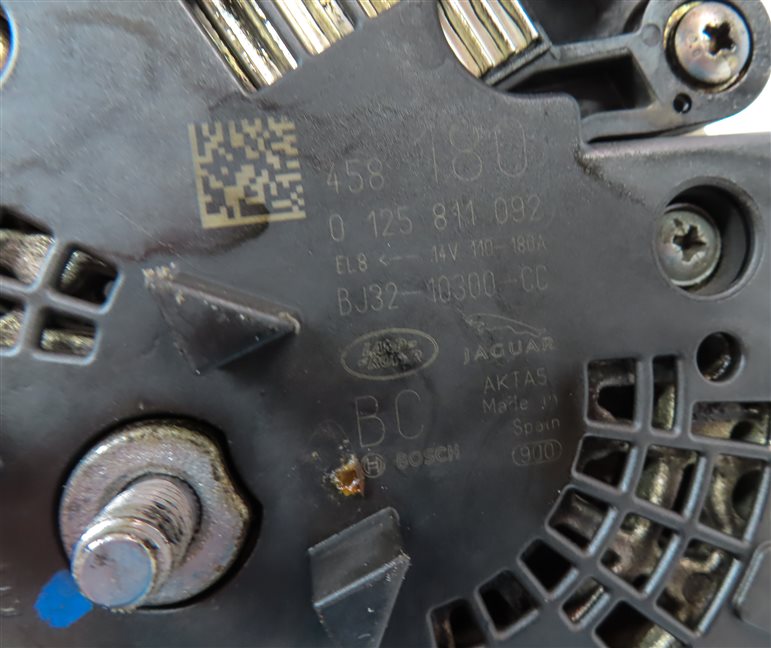 Thumbnail 7: 13-17 RANGE ROVER EVOQUE DISCOVERY SPORT LR2 (L538 L550) 2.0L 180 AMP ALTERNATOR