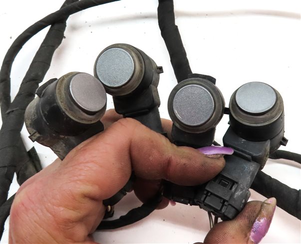 Thumbnail 5: 12 MERCEDES GL350 X164 REAR PARK ASSIST PDC DISTANCE CONTROL SENSOR SET (Silver)