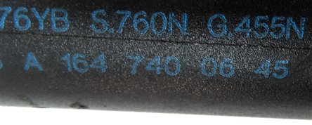 Thumbnail 6: 2012 MERCEDES GL350 (X164) REAR TRUNK TAILGATE HATCH LID SHOCK STRUT SET/2
