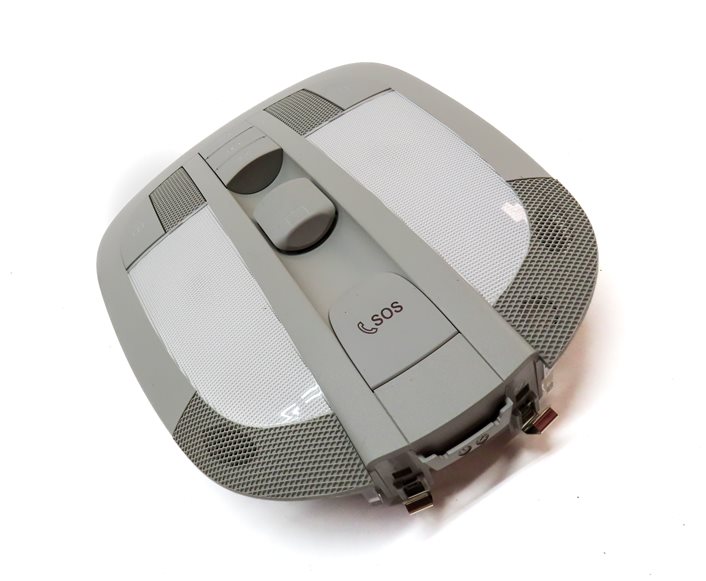 Thumbnail 3: 2012 MERCEDES GL350 (X164) FRONT OVERHEAD DOME LIGHT LAMP w/ SWITCHES (Gray)