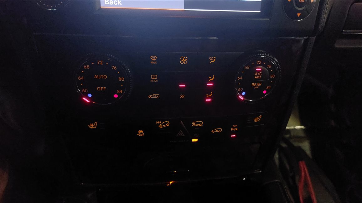Thumbnail 2: 2010-2013 MERCEDES GL ML R (W164 W251 X164) FRONT HEATER A/C TEMPERATURE CONTROL