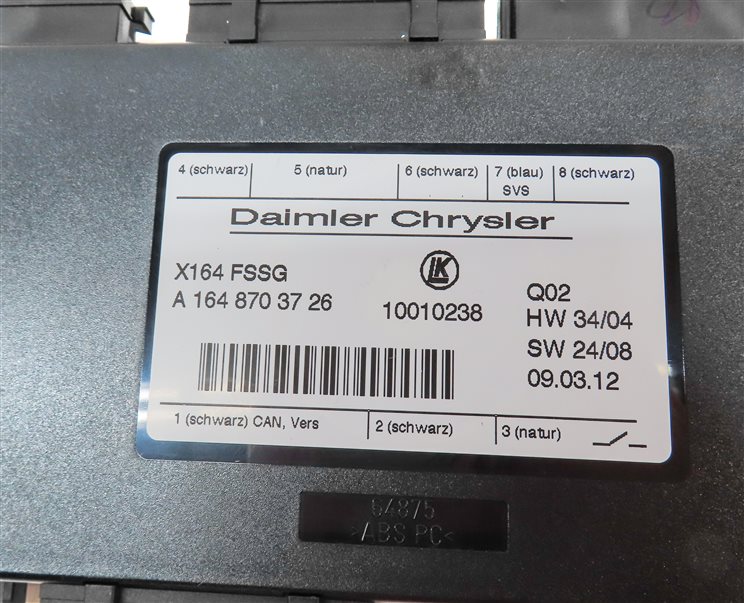 Thumbnail 5: 2012 MERCEDES GL350 (X164) FRONT RIGHT PASSENGER SEAT CONTROL MODULE