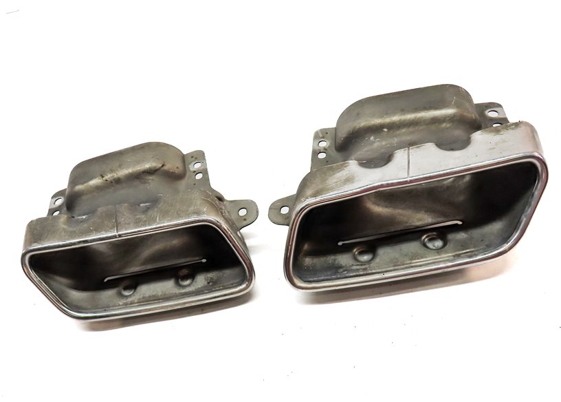 Thumbnail 2: 07-12 MERCEDES GL (X164) 3.0L DIESEL REAR LEFT & RIGHT MUFFLER EXHAUST TIP SET 2