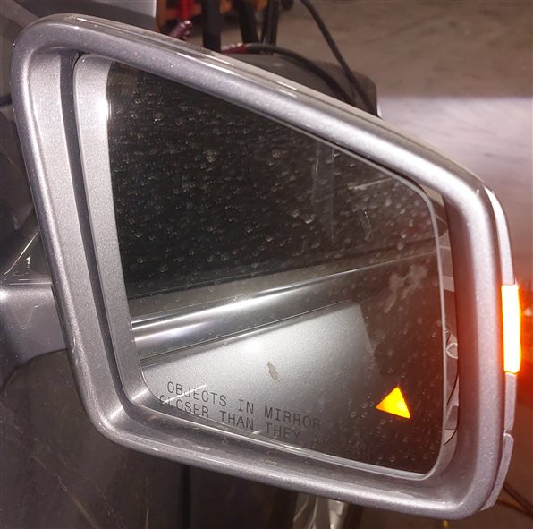 Thumbnail 2: 11-12 MERCEDES GL ML CLASS W164 X164 RIGHT P-FOLD AUTODIM MEMORY MIRROR (Silver)