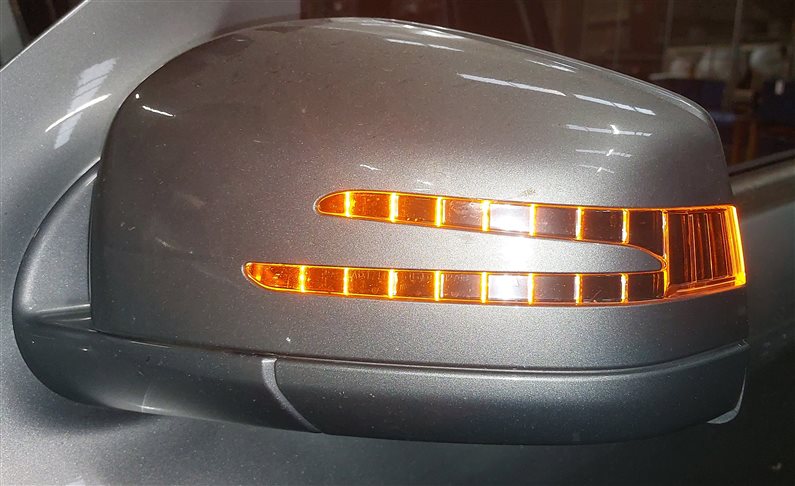 Thumbnail 3: 11-12 MERCEDES GL ML CLASS W164 X164 LEFT P-FOLD AUTODIM MEMORY MIRROR (Silver)