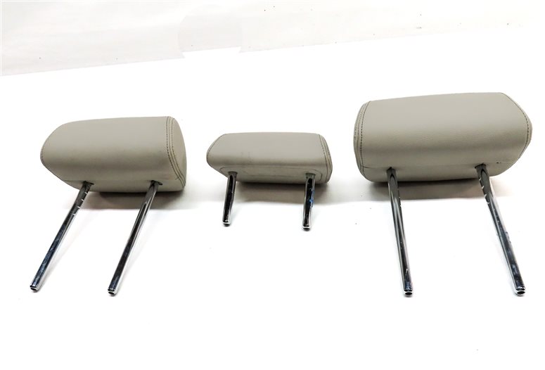 Thumbnail 2: 14-18 BMW X5 X5M F15 F85 REAR LEFT CENTER RIGHT SEAT HEADREST SET/3(Ivory White)