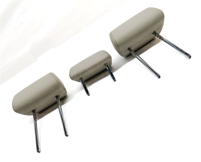 Thumbnail 3: 14-18 BMW X5 X5M F15 F85 REAR LEFT CENTER RIGHT SEAT HEADREST SET/3(Ivory White)