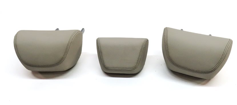 Thumbnail 4: 14-18 BMW X5 X5M F15 F85 REAR LEFT CENTER RIGHT SEAT HEADREST SET/3(Ivory White)