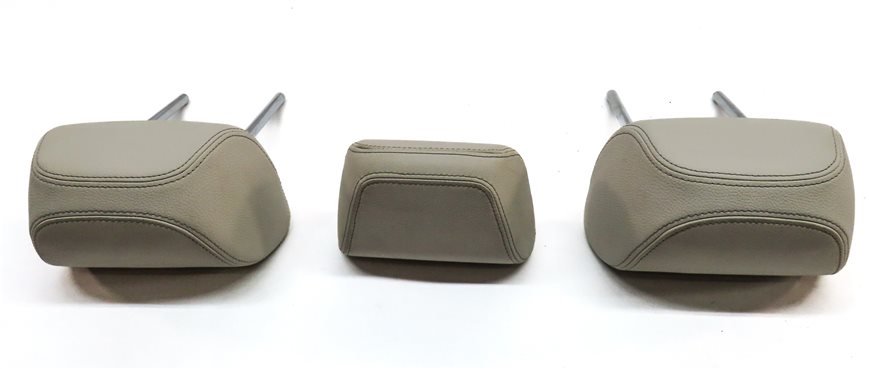 Thumbnail 5: 14-18 BMW X5 X5M F15 F85 REAR LEFT CENTER RIGHT SEAT HEADREST SET/3(Ivory White)