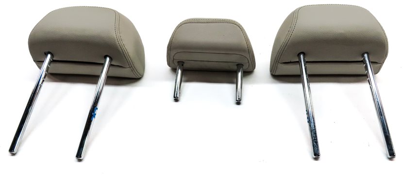 Thumbnail 6: 14-18 BMW X5 X5M F15 F85 REAR LEFT CENTER RIGHT SEAT HEADREST SET/3(Ivory White)