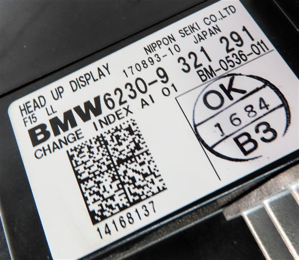 Thumbnail 6: 2014-2018 BMW X5 X5M ///M (F15 F85) HEADS UP DISPLAY PROJECTOR