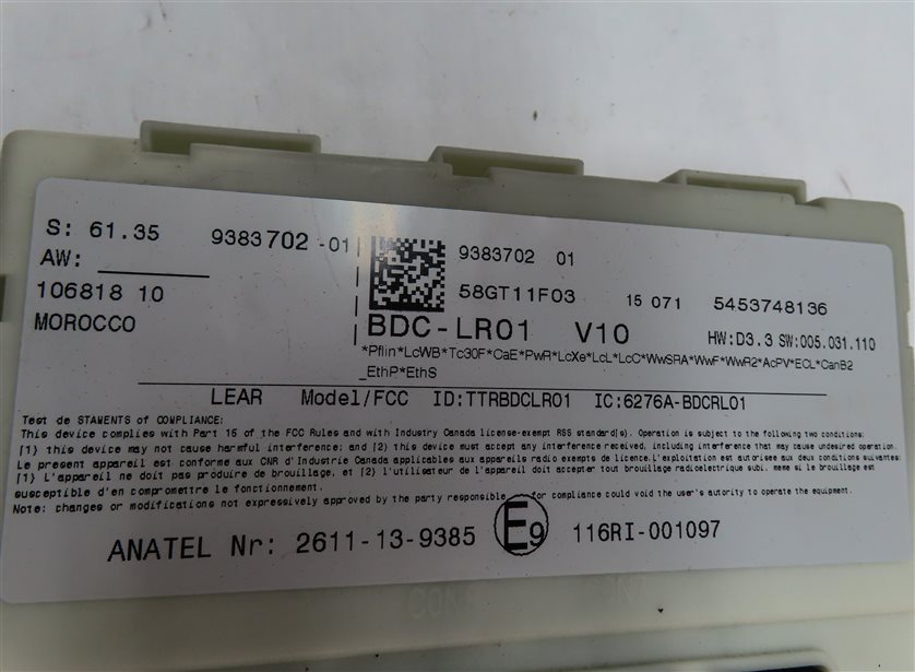 Thumbnail 12: 14-15 BMW 535D 740D X5 (F01 F02 F10 F15) 3.0L N57Y DIESEL ENGINE DDE DME MODULE
