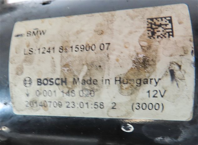 Thumbnail 7: 2014-2018 BMW X5 (E70) 3.0L N57Y TURBO DIESEL ENGINE STARTER MOTOR