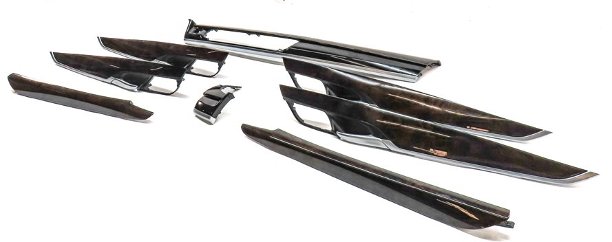 Thumbnail 1: 2015 BMW X5 (F15) INTERIOR DASH CENTER CONSOLE DOOR TRIM PANEL SET/8 (Poplar)