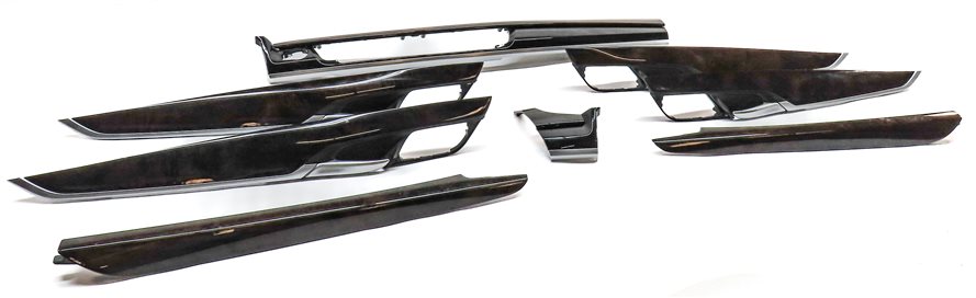 Thumbnail 3: 2015 BMW X5 (F15) INTERIOR DASH CENTER CONSOLE DOOR TRIM PANEL SET/8 (Poplar)