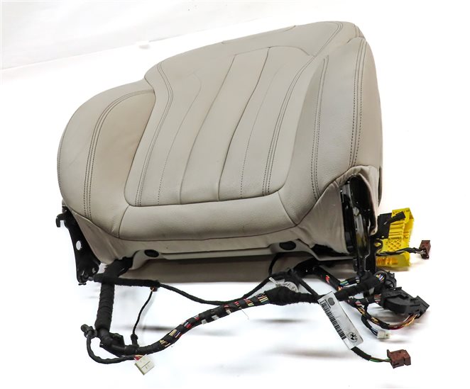 Thumbnail 2: 15 BMW X5 (F15) FRONT RIGHT UPPER MEMORY COMFORT HEATED SEAT BACK (Ivory White)