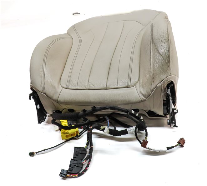 Thumbnail 2: 2015 BMW X5 (F15) FRONT LEFT UPPER MEMORY COMFORT HEATED SEAT BACK (Ivory White)
