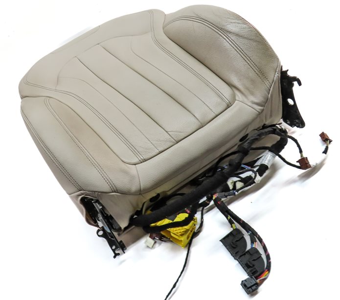 Thumbnail 3: 2015 BMW X5 (F15) FRONT LEFT UPPER MEMORY COMFORT HEATED SEAT BACK (Ivory White)