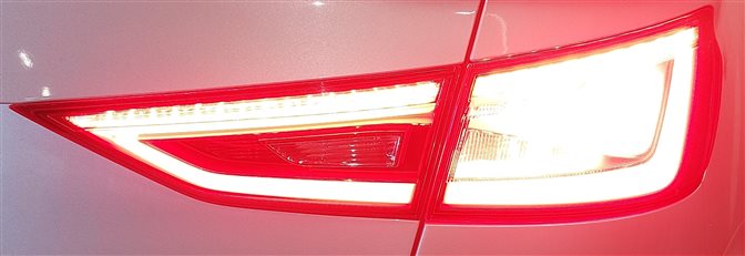 Thumbnail 2: 15-16 AUDI A3 S3 8V SEDAN CONVERTIBLE RIGHT OUTER LED TAILLIGHT BRAKE LIGHT LAMP