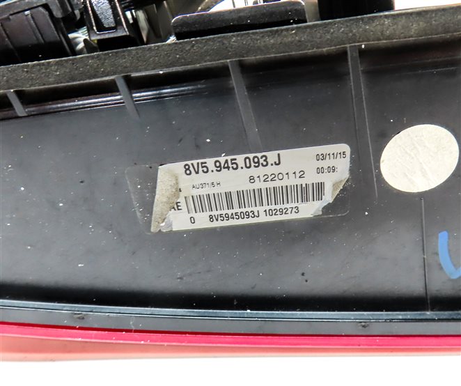 Thumbnail 5: 2015-2016 AUDI A3 S3 (8V) SEDAN CONVERTIBLE LEFT INNER LED TAILLIGHT LIGHT LAMP