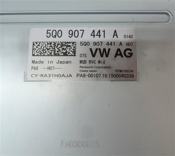 Thumbnail 5: 15-18 AUDI A3 S3 RS3 (8V) DRIVER ASSIST REARVIEW BACKUP CAMERA CONTROL MODULE