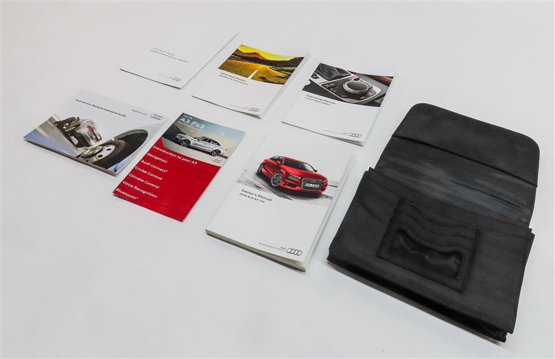 Thumbnail 1: 2016 AUDI A3 (8V) 1.8L (CNSB) ENGINE OWNER'S MANUAL BOOKLET SET/7 w/ CASE