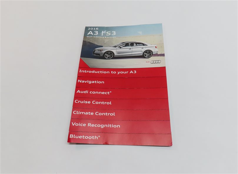 Thumbnail 7: 2016 AUDI A3 (8V) 1.8L (CNSB) ENGINE OWNER'S MANUAL BOOKLET SET/7 w/ CASE