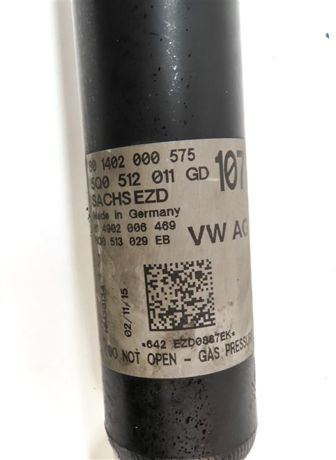 Thumbnail 7: 2016 AUDI A3 (8V) FWD REAR LEFT & RIGHT STANDARD SHOCK STRUT SET/2