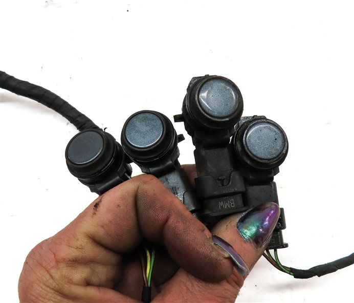 Thumbnail 4: 14 BMW 320XI (F30) REAR PARK ASSIST PDC DISTANCE CONTROL WIRE SENSOR SET (Gray)