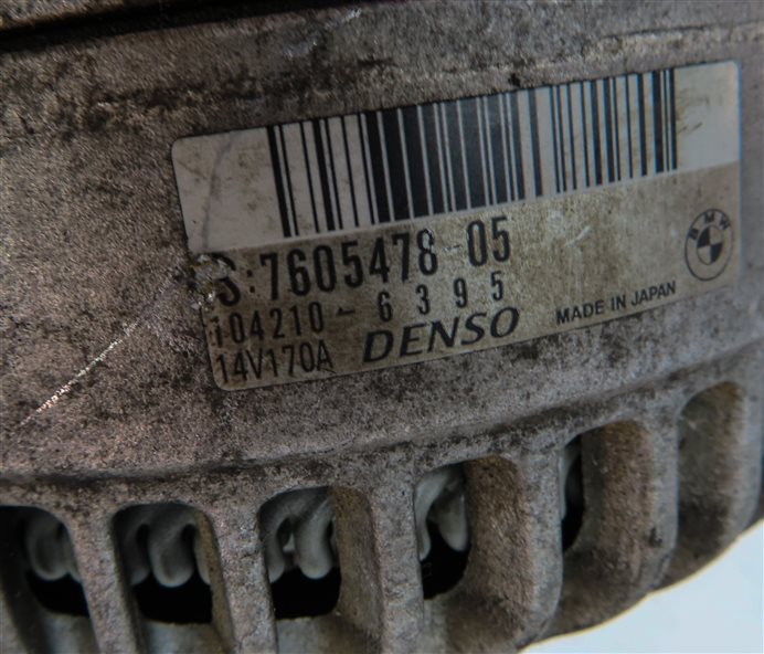 Thumbnail 7: 12-18 BMW 2 3 4 5 SERIES X3 Z4 (F22 F30 F32 F10) 2.0L N20 170 AMP ALTERNATOR
