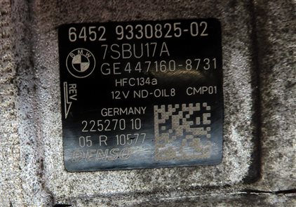 Thumbnail 7: 12-18 BMW 328i 428i 535i 740i X5 (F30 F31 F33 F01 F10 F15) A/C COMPRESSOR PUMP