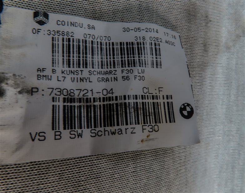Thumbnail 7: 2014 BMW 320XI (F30) FRONT LEFT DRIVER LOWER MEMORY HEAT SEAT CUSHION (Black)