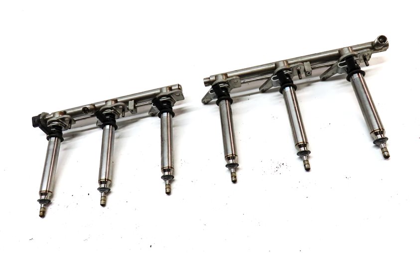 Thumbnail 3: 2013 MERCEDES C300 (W204) 3.5L (276.957) ENGINE FUEL INJECTOR SET/6 w/ RAILS