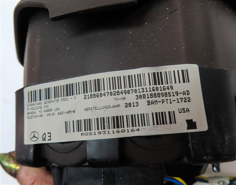 Thumbnail 6: 13-15 MERCEDES C250 C300 C350 C63 (W204) STEERING WHEEL AIRBAG AIR BAG (BROWN)
